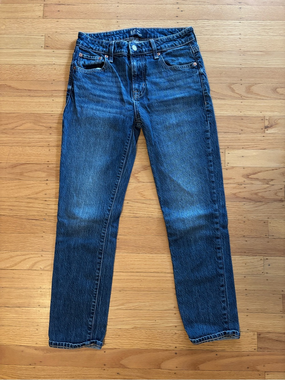 GAP Women's Dark Blue Boyfriend Jeans